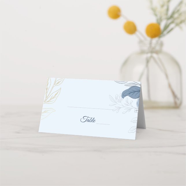 Romantic Waterfront Wedding Place Card (Front)