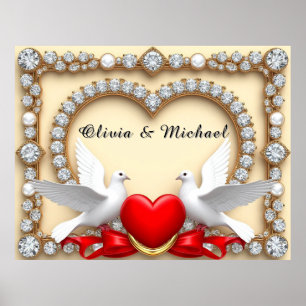 🕊️ Romantic Wedding Art For Ceremony Decor 🕊️