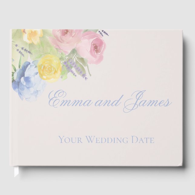 Romantic Wedding Guest book (Front)