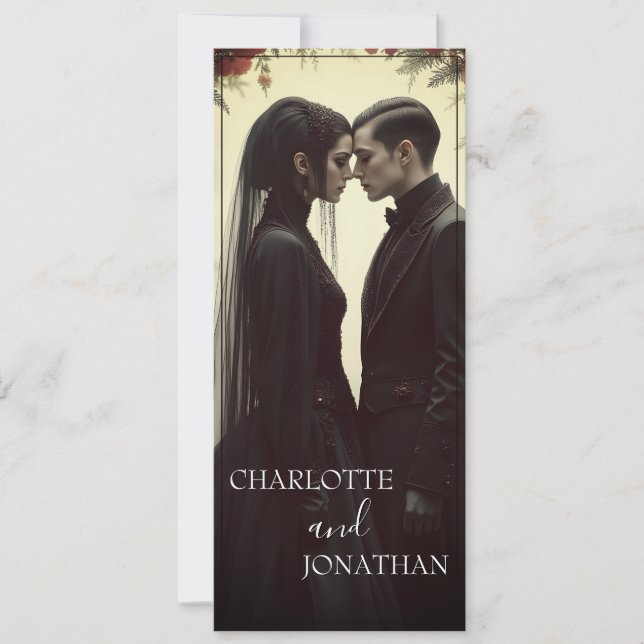 Romantic Wedding in Black Elegance (Front)