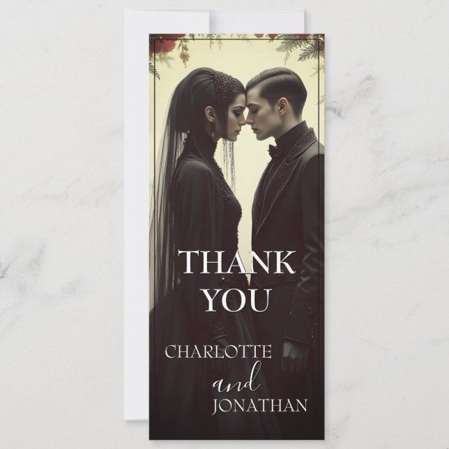 Romantic Wedding in Black Elegance (Front)