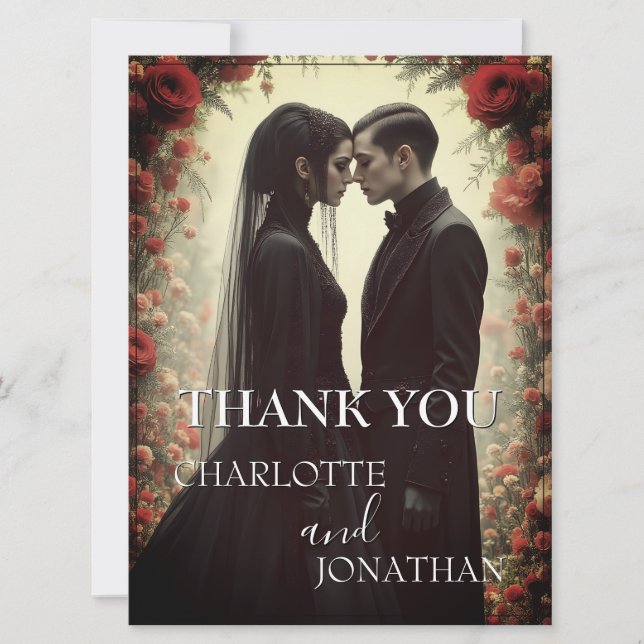 Romantic Wedding in Black Elegance (Front)