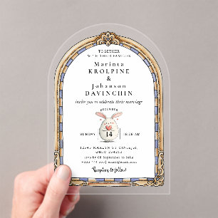 romantic  wedding invitation