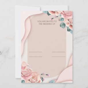 Romantic Wedding Invitation – Elegant Card Design