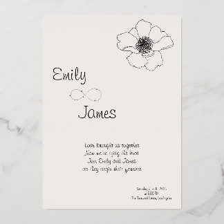 Romantic Wedding Invitation – Soft simple elegant 