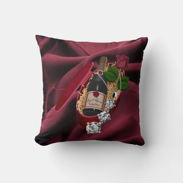 Romantic/Wedding /Keepsake Double sided American M Cushion (Front)
