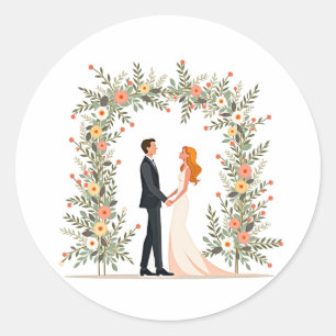 Romantic Wedding Moment Sticker
