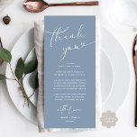Romantic Wedding Place Setting Thank You Card<br><div class="desc">Share the love and show your appreciation to your guests, when they sit down at their seat and read this personalised romantic charming thank you place card. It's a wonderful way to kick off your special day celebration! This card is sure to set the tone for an unforgettable event. The...</div>