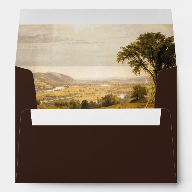Romantic Western Ranch Wedding Invitation Envelope (Back (Bottom))