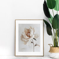 Romantic White Peony Painting Aesthetic Wall Art