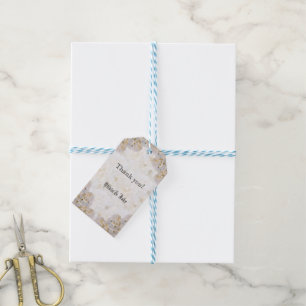 Romantic white roses Gift Tags