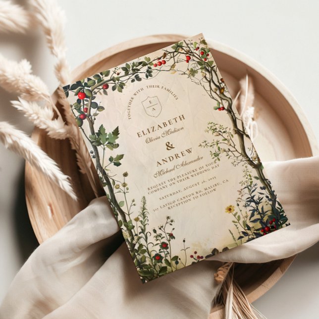 Romantic Wild Garden Wedding Invitation (Creator Uploaded)