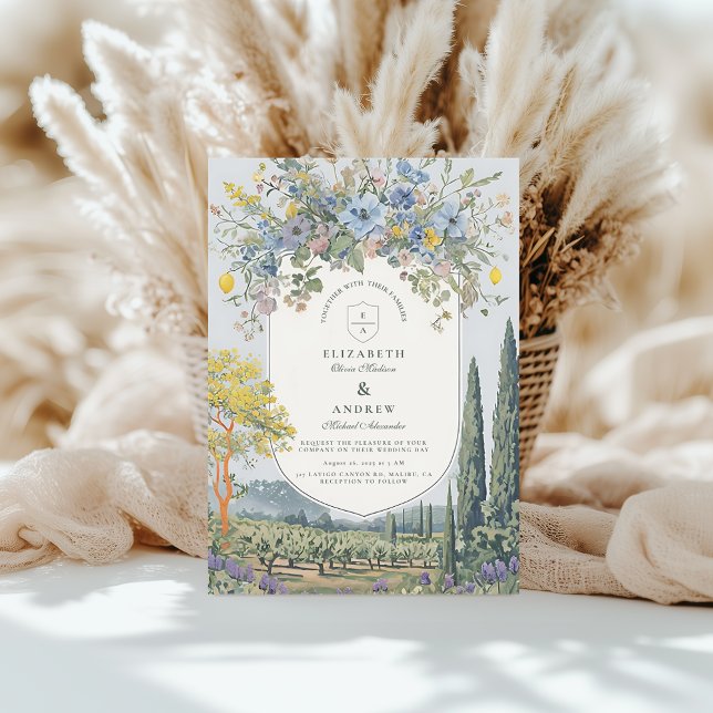 Romantic Wildflower Countryside Wedding Invitation (Creator Uploaded)
