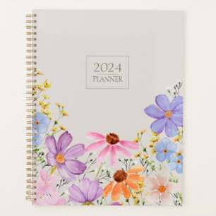 Romantic wildflowers planner