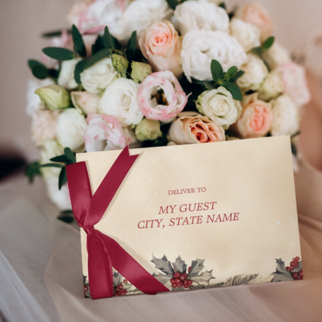 Romantic Winter Wedding Envelope (Creator Uploaded)