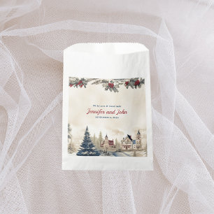 Romantic Winter Wedding Favour Bag