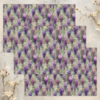 ROMANTIC WISTERIA DECOUPAGE TISSUE PAPER