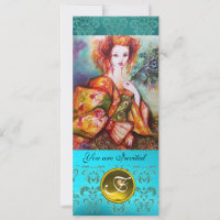 ROMANTIC WOMAN WITH SPARKLING PEACOCK FEATHER
