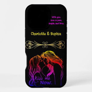 Romantic women for a playful time iPhone 16 pro max case
