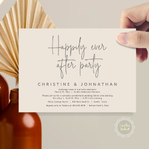 Romantic Wonderland Happily Ever After Party Invitation