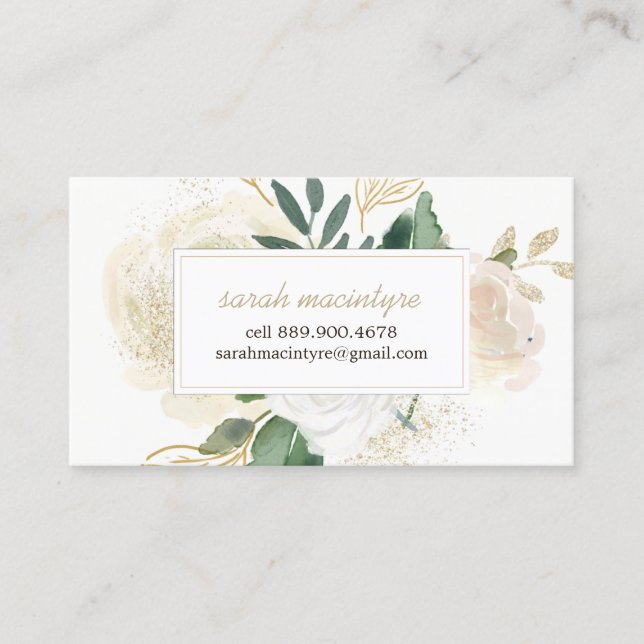 Romantic Woodland Calling Cards (Front)