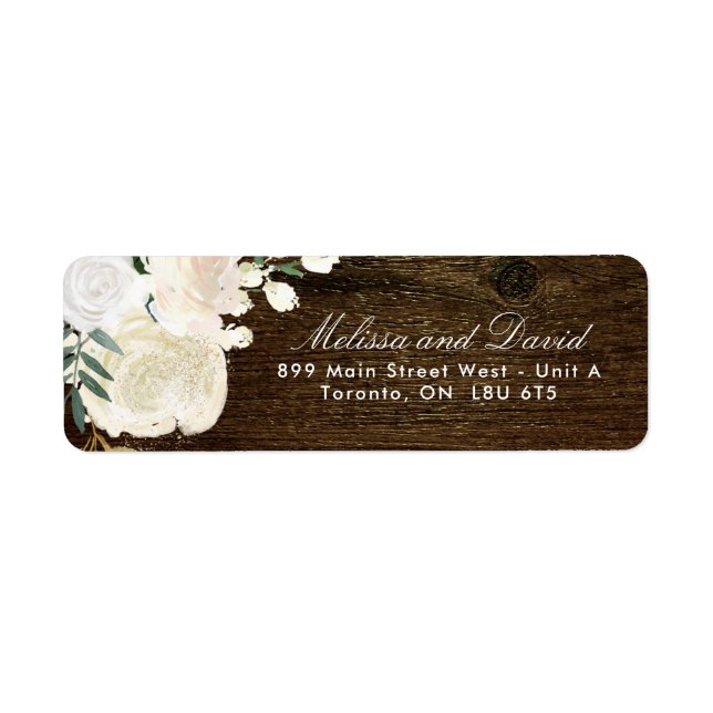 Romantic Woodland  Return Address Labels (Front)