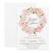 Romantic Wreath Bridal Shower Invitation