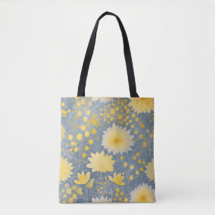 Romantic Yellow Chrysanthemum Petals Tote Bag
