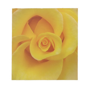 Romantic Yellow Rose Petals Notepad