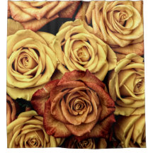 Romantic yellow Rose Shower Curtain