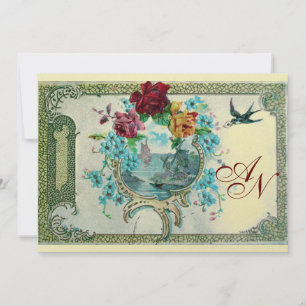 ROMANTİCA 3 MONOGRAM white, champagne metallic Announcement