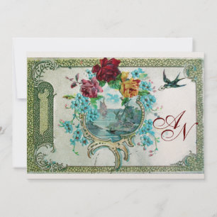 ROMANTİCA 3 MONOGRAM white, champagne metallic Announcement