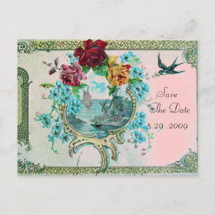 ROMANTICA 3 SAVE THE DATE ANNOUNCEMENT POSTCARD