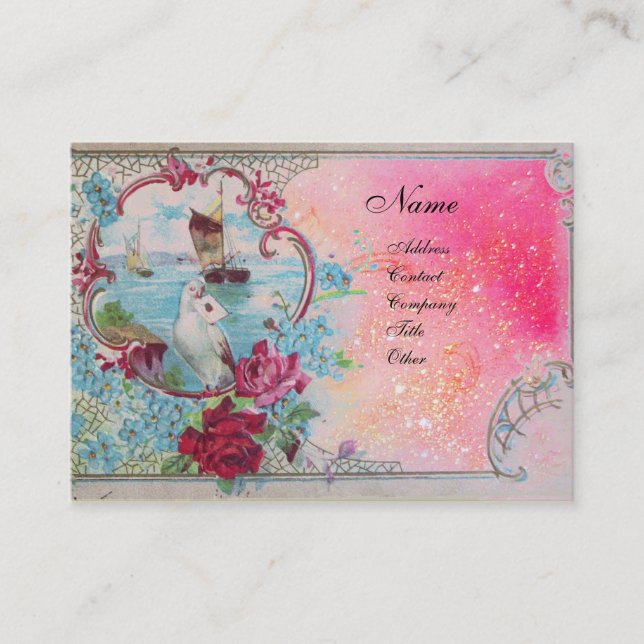 ROMANTICA MONOGRAM 3 BUSINESS CARD (Front)