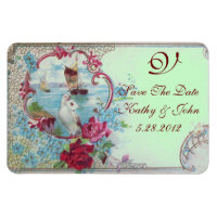 ROMANTİCA  MONOGRAM ,Save The Date,green