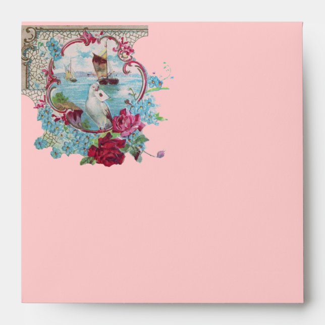 ROMANTICA  pink red blue white Envelopes (Front)