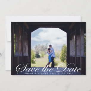Romantically Elegant Script ⎥ Photo Save The Date