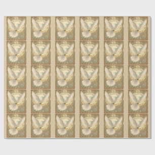 Romantically Nostalgic Peace Dove  Wrapping Paper
