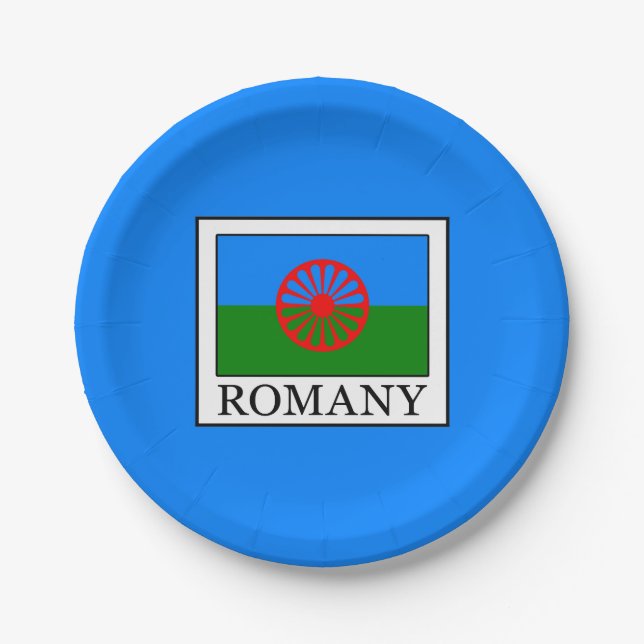 Romany Paper Plate (Front)