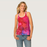Romatic Girly Hot Shocking Pink Neon Party Singlet<br><div class="desc">Romantic Girly Hot Shocking Neon Pink Party is a modern fine art abstract design in the romantic tradition.  The original artwork that this design was developed from was made using acrylic paint on canvas</div>