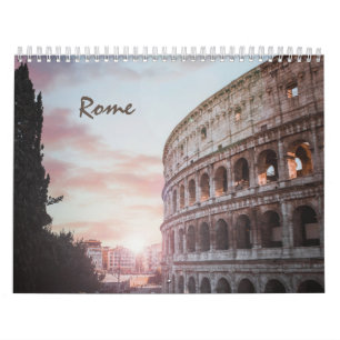 Rome Ancient Architecture sunset cityscape Calendar