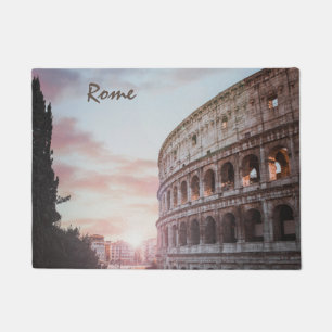 Rome Ancient Architecture sunset cityscape Doormat
