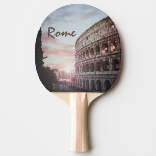 Rome Ancient Architecture sunset cityscape Ping Pong Paddle