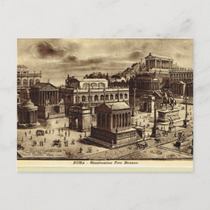 Rome, Artist's Impression of Roman Forum Postcard