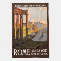 Rome at Dawn Par La Voie Travel Poster 1920