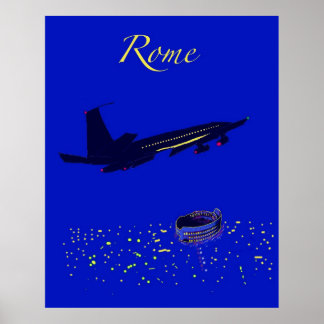 Rome at Night Poster