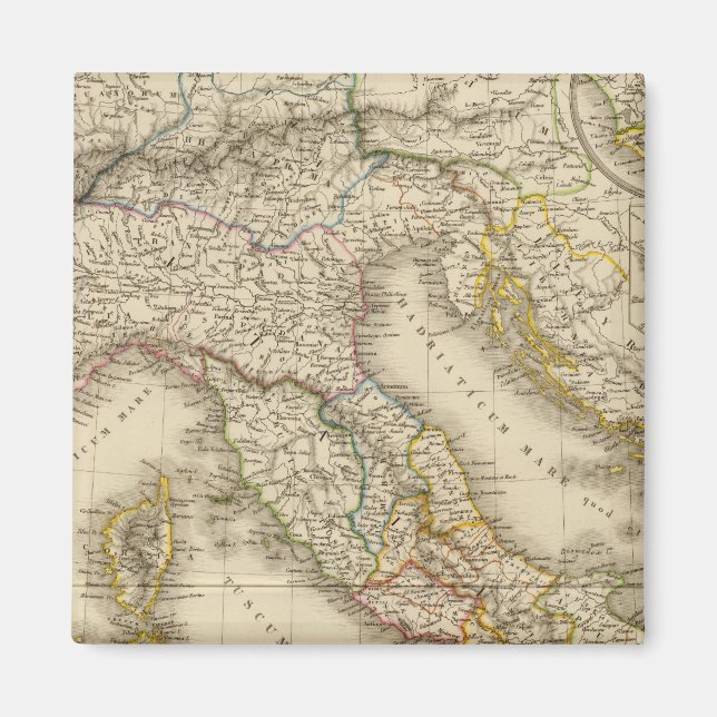 Rome Atlas Map Magnet (Front)