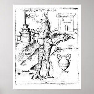 Rome, Capital of the World, 1596 Poster