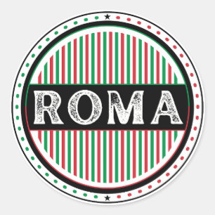 Rome City Pride Emblem – Italian Identity Classic Round Sticker