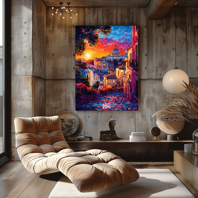 Rome City Skyline Poster – Historic Italian Art (Creator Uploaded)